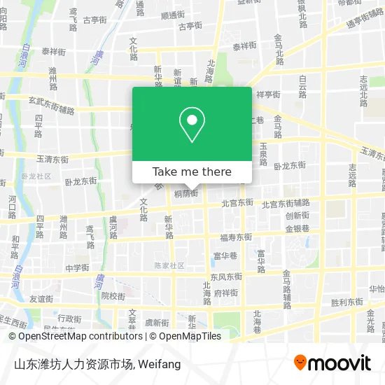 山东潍坊人力资源市场 map