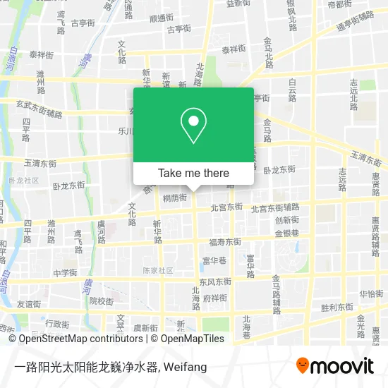 一路阳光太阳能龙巍净水器 map