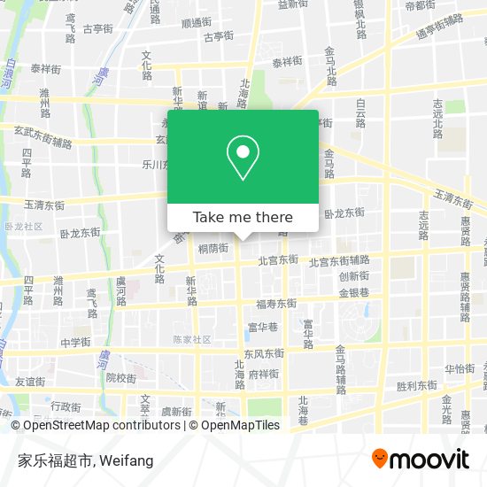 家乐福超市 map