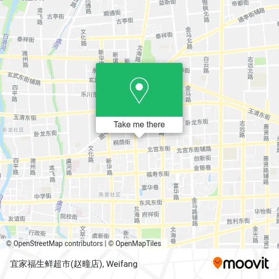宜家福生鲜超市(赵疃店) map