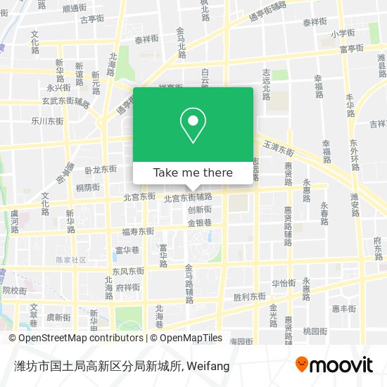 潍坊市国土局高新区分局新城所 map