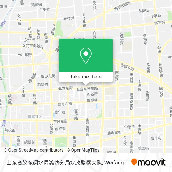 山东省胶东调水局潍坊分局水政监察大队 map