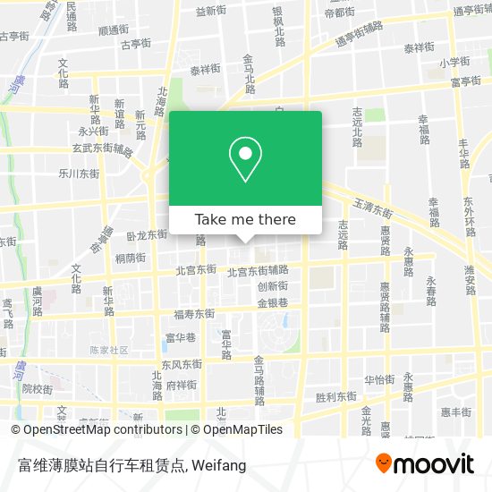 富维薄膜站自行车租赁点 map