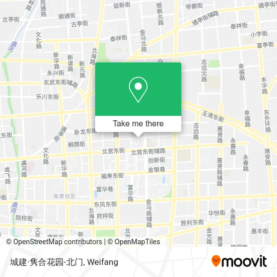 城建·隽合花园-北门 map