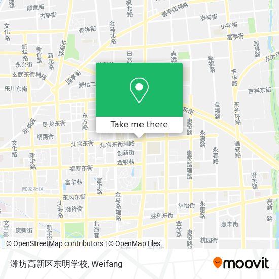 潍坊高新区东明学校 map
