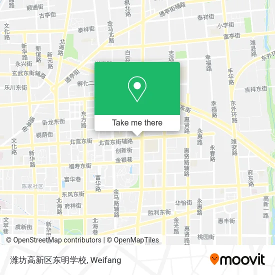 潍坊高新区东明学校 map