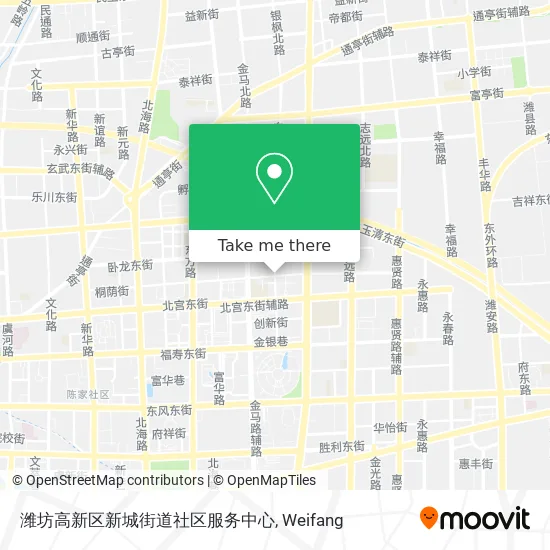 潍坊高新区新城街道社区服务中心 map
