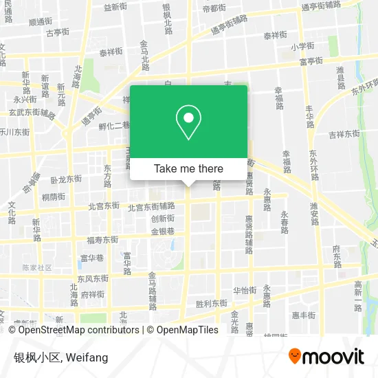 银枫小区 map