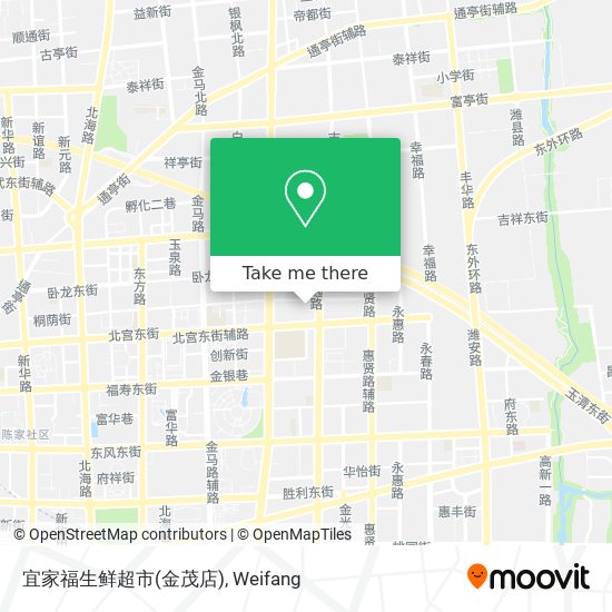 宜家福生鲜超市(金茂店) map