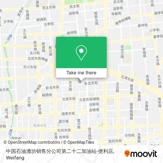 中国石油潍坊销售分公司第二十二加油站-便利店 map