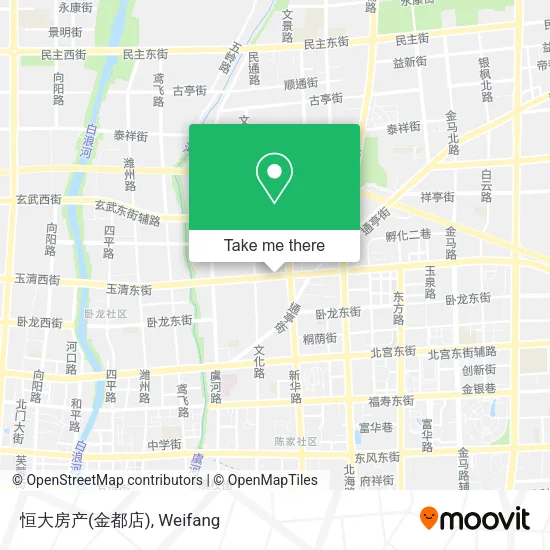 恒大房产(金都店) map