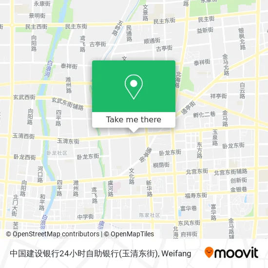 中国建设银行24小时自助银行(玉清东街) map