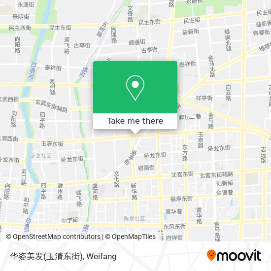 华姿美发(玉清东街) map