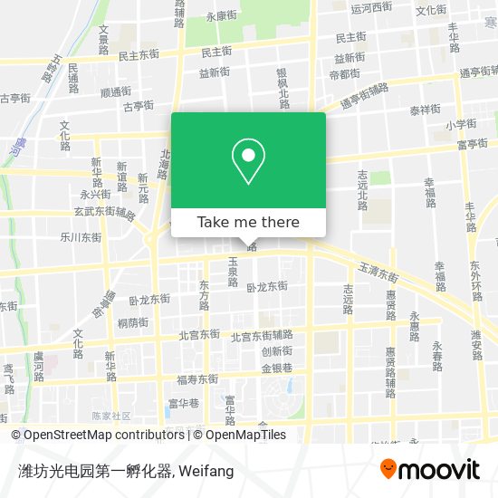 潍坊光电园第一孵化器 map