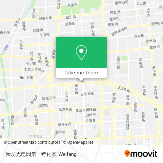 潍坊光电园第一孵化器 map