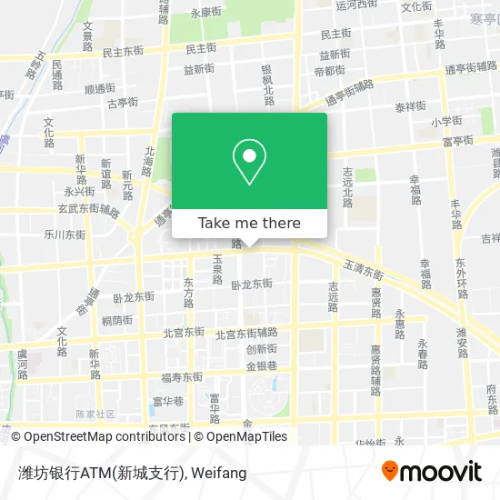 潍坊银行ATM(新城支行) map