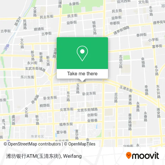 潍坊银行ATM(玉清东街) map