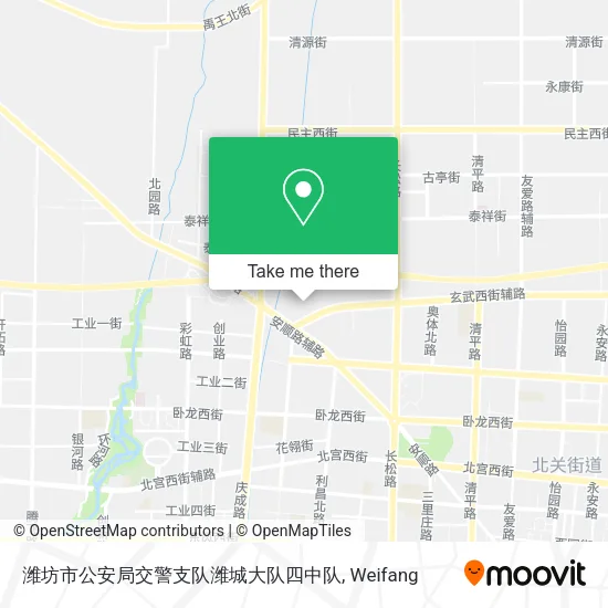 潍坊市公安局交警支队潍城大队四中队 map
