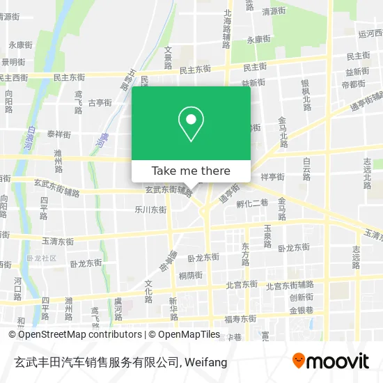 玄武丰田汽车销售服务有限公司 map