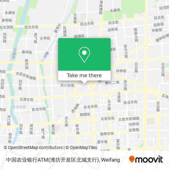 中国农业银行ATM(潍坊开发区北城支行) map