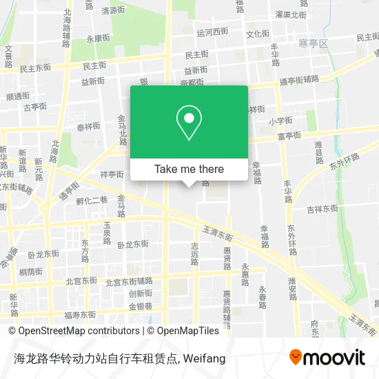 海龙路华铃动力站自行车租赁点 map