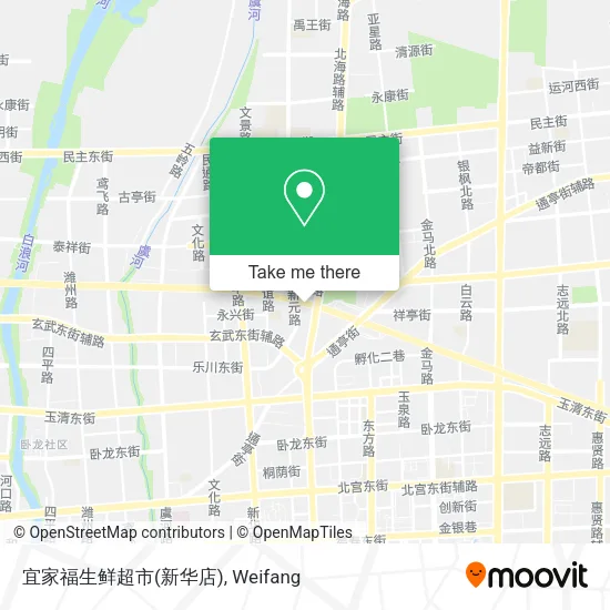 宜家福生鲜超市(新华店) map