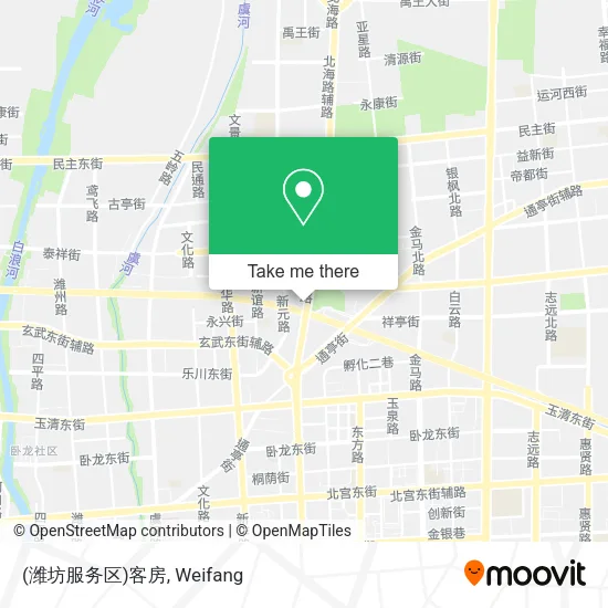 (潍坊服务区)客房 map