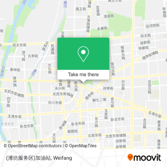 (潍坊服务区)加油站 map