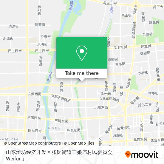 山东潍坊经济开发区张氏街道三娘庙村民委员会 map