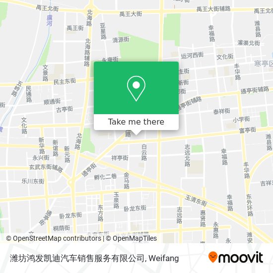 潍坊鸿发凯迪汽车销售服务有限公司 map