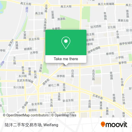 陆洋二手车交易市场 map