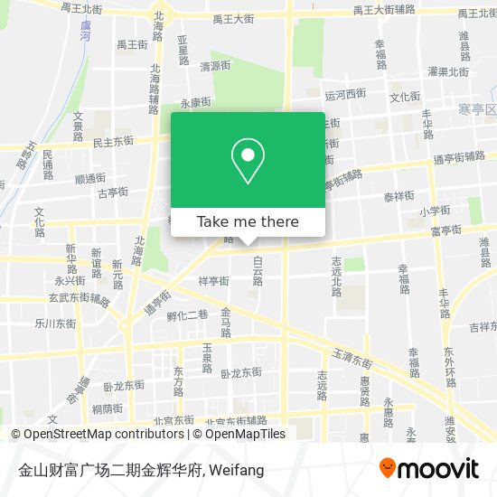 金山财富广场二期金辉华府 map