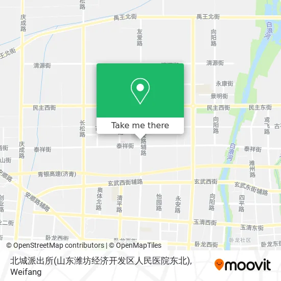 北城派出所(山东潍坊经济开发区人民医院东北) map