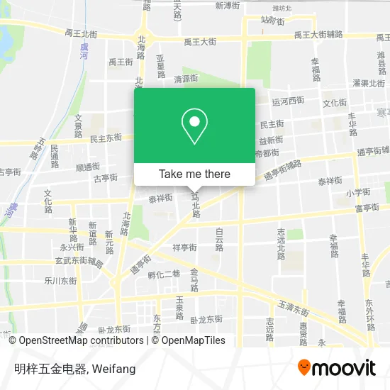 明梓五金电器 map