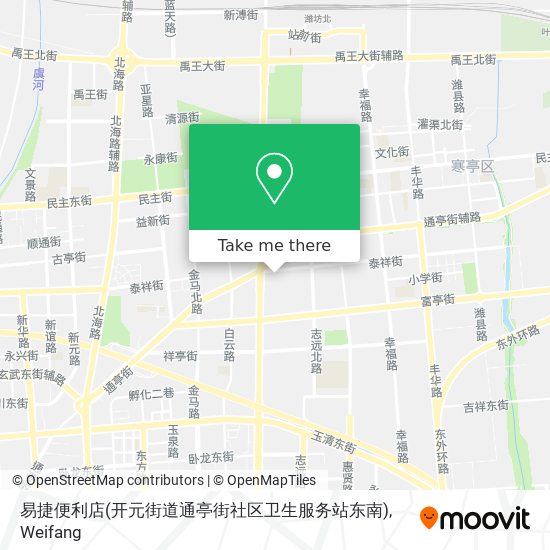 易捷便利店(开元街道通亭街社区卫生服务站东南) map