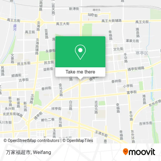 万家福超市 map