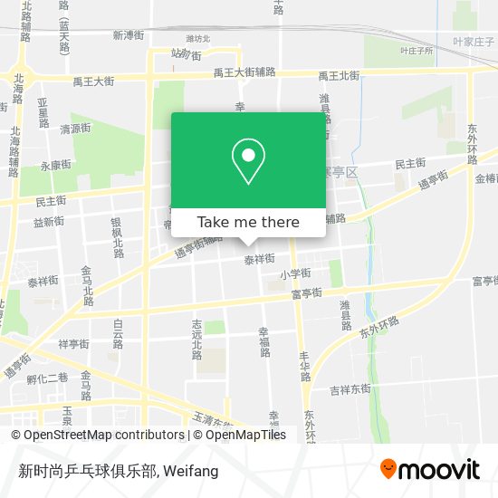 新时尚乒乓球俱乐部 map