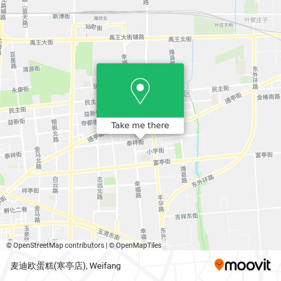 麦迪欧蛋糕(寒亭店) map