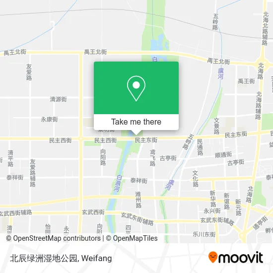 北辰绿洲湿地公园 map