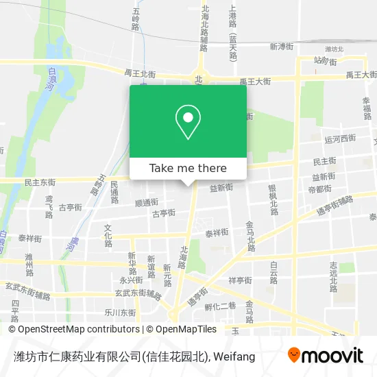 潍坊市仁康药业有限公司(信佳花园北) map