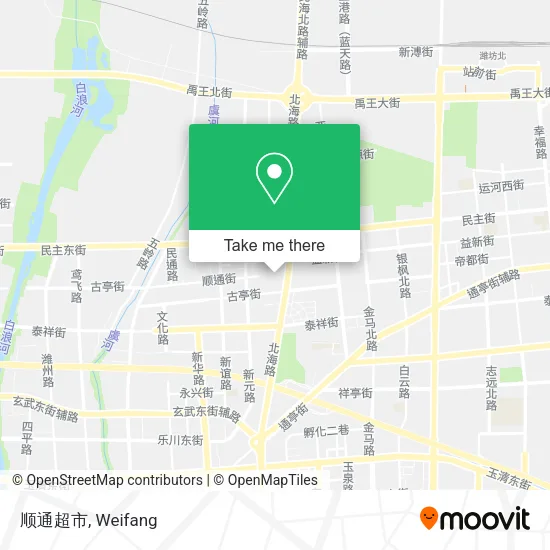 顺通超市 map