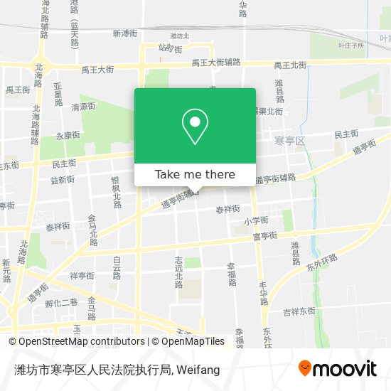 潍坊市寒亭区人民法院执行局 map