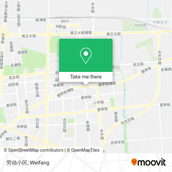 劳动小区 map