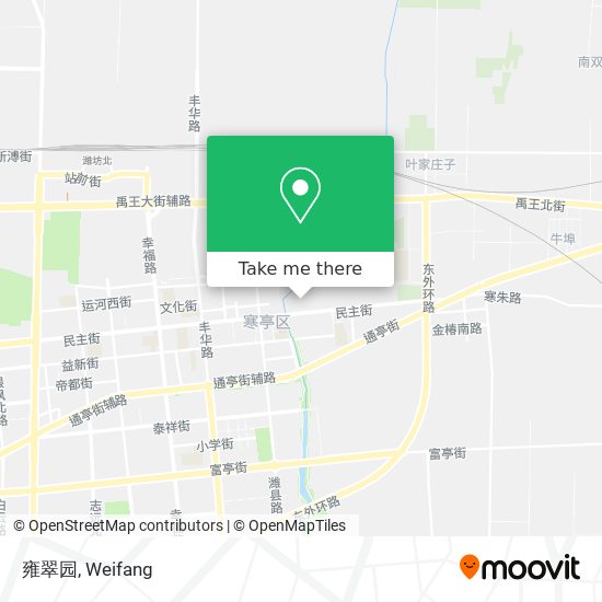 雍翠园 map