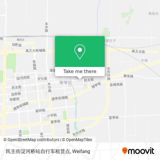 民主街浞河桥站自行车租赁点 map