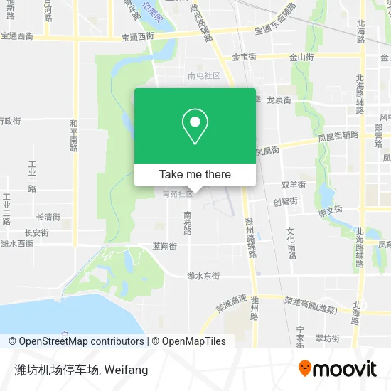 潍坊机场停车场 map