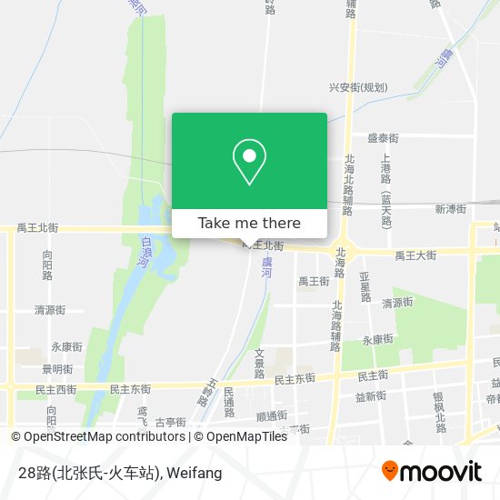 28路(北张氏-火车站) map