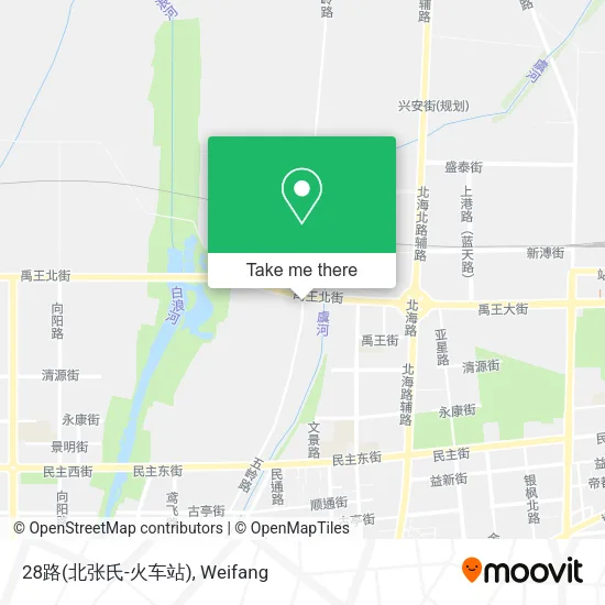 28路(北张氏-火车站) map