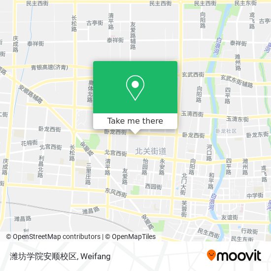 潍坊学院安顺校区 map