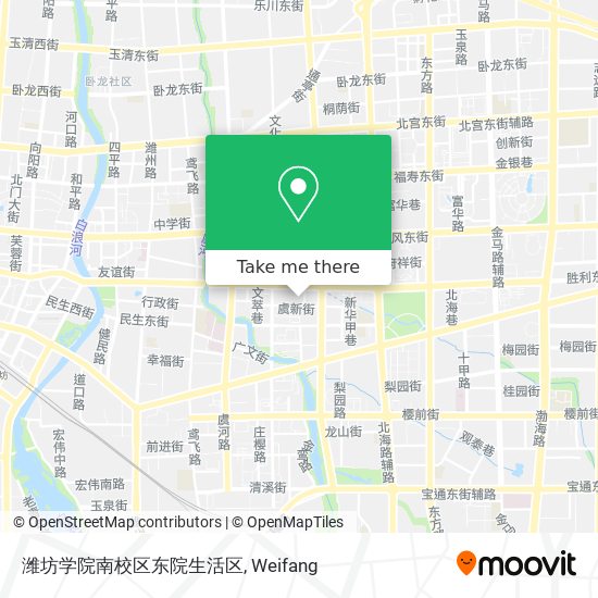 潍坊学院南校区东院生活区 map
